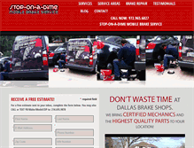 Tablet Screenshot of dallasbrakes.com